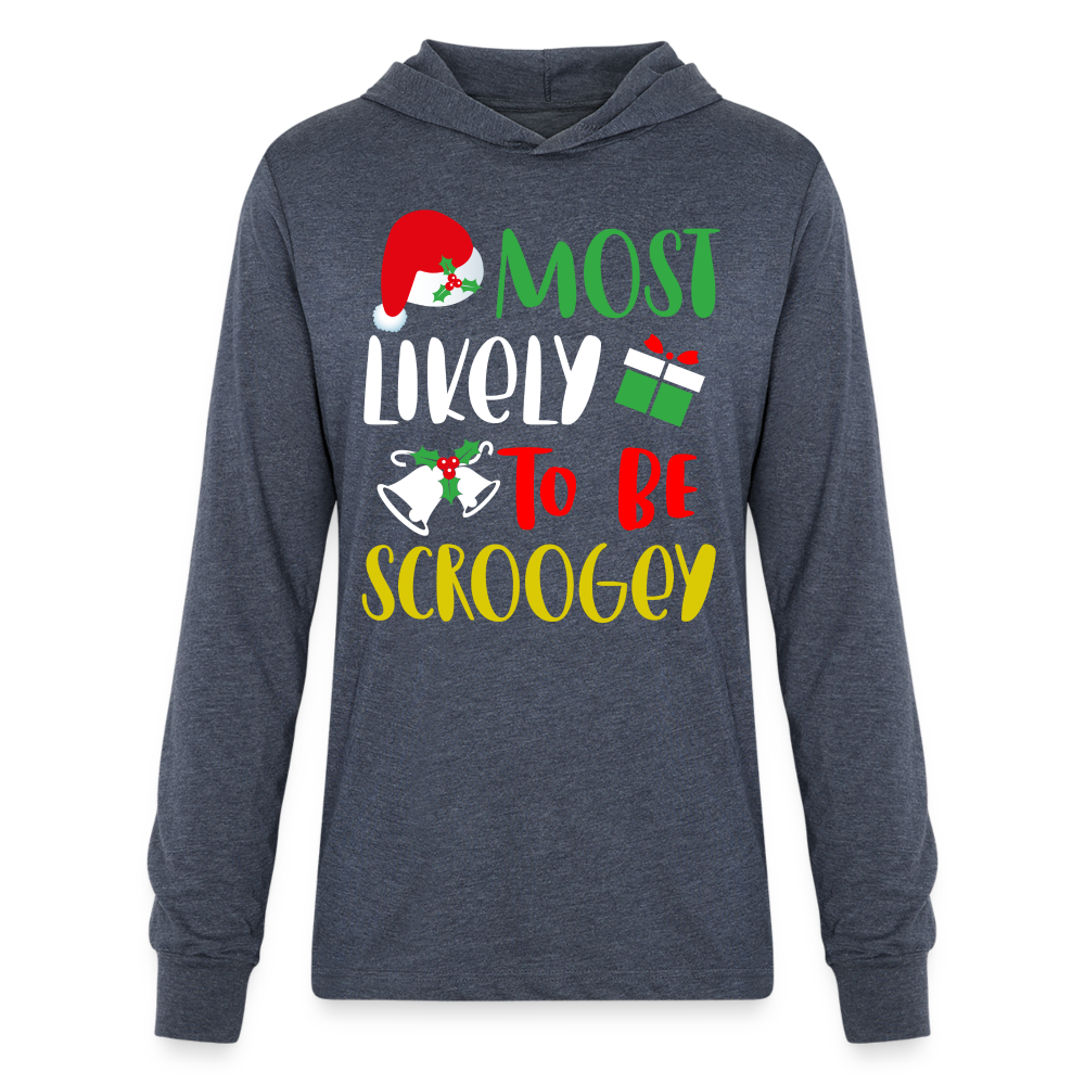 Most Likely To Be Scroogey Hoodie Shirt - heather navy