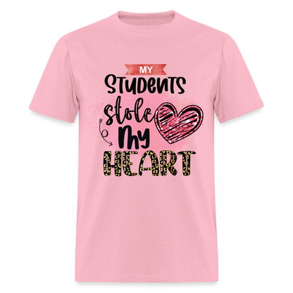 My Students Stole My Heart T-Shirt - pink