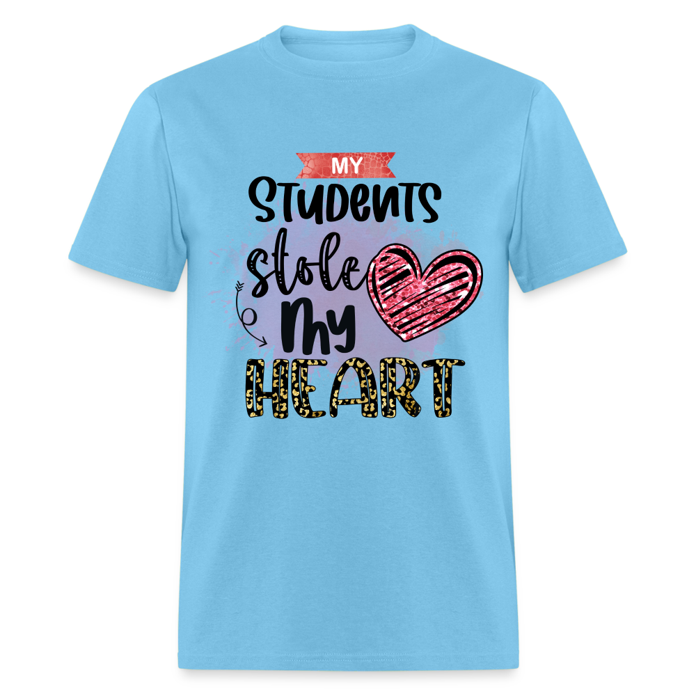 My Students Stole My Heart T-Shirt - aquatic blue