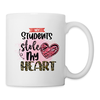 My Students Stole My Heart Coffee Mug - white