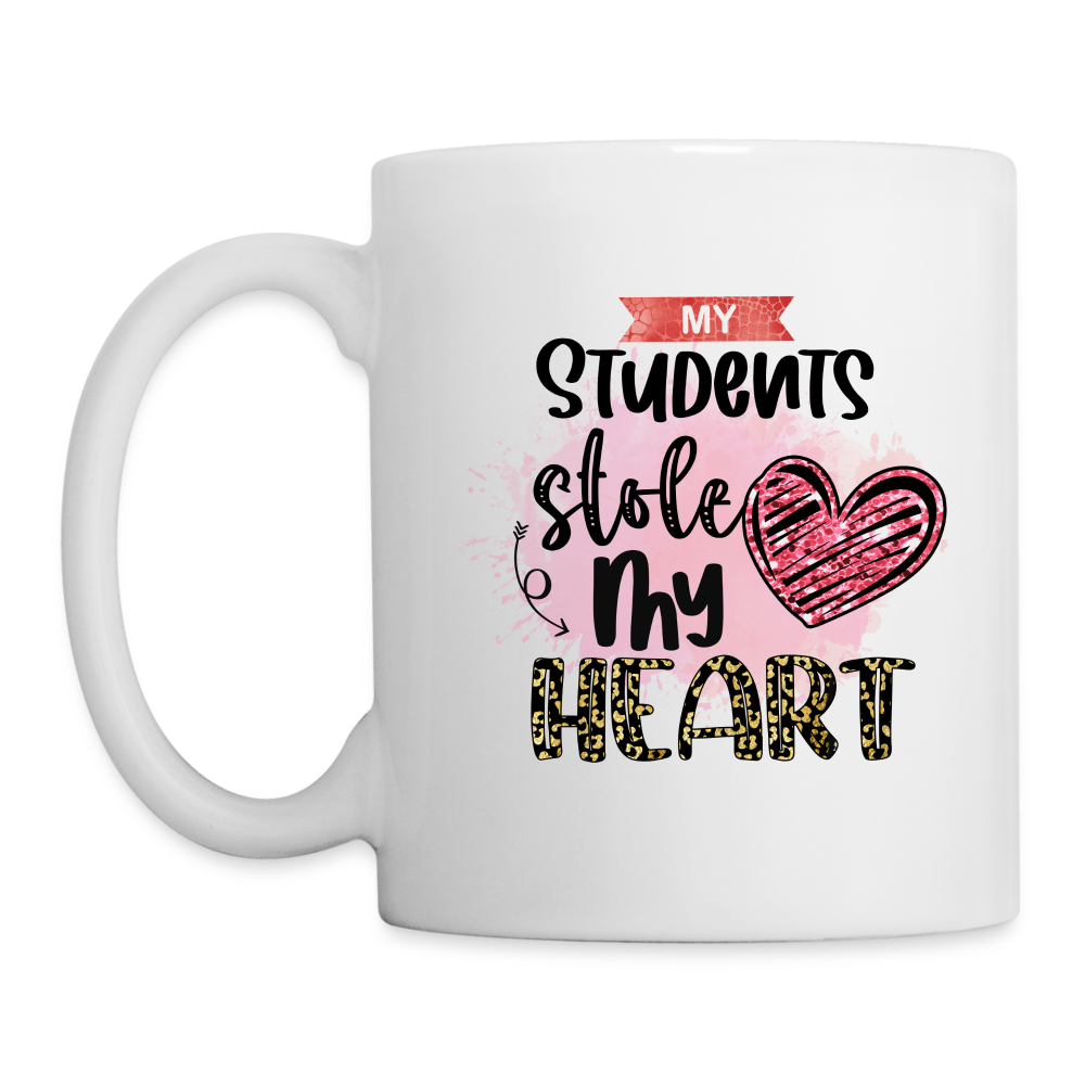 My Students Stole My Heart Coffee Mug - white