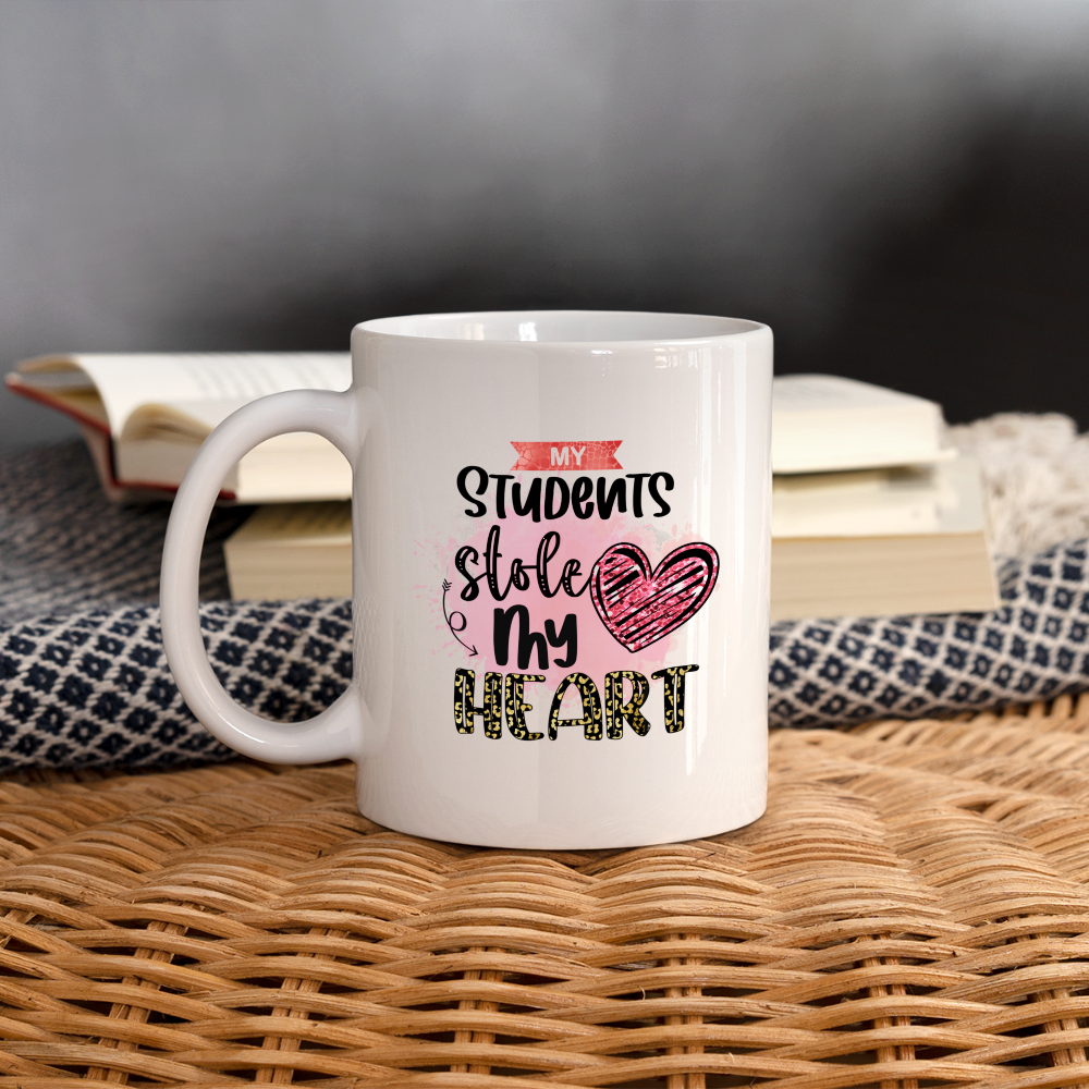 My Students Stole My Heart Coffee Mug - white