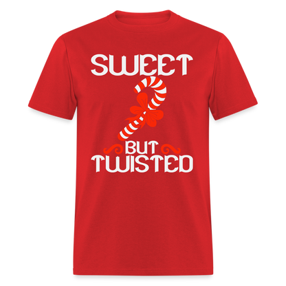 Sweet But Twisted T-Shirt (Candy Cane) - red