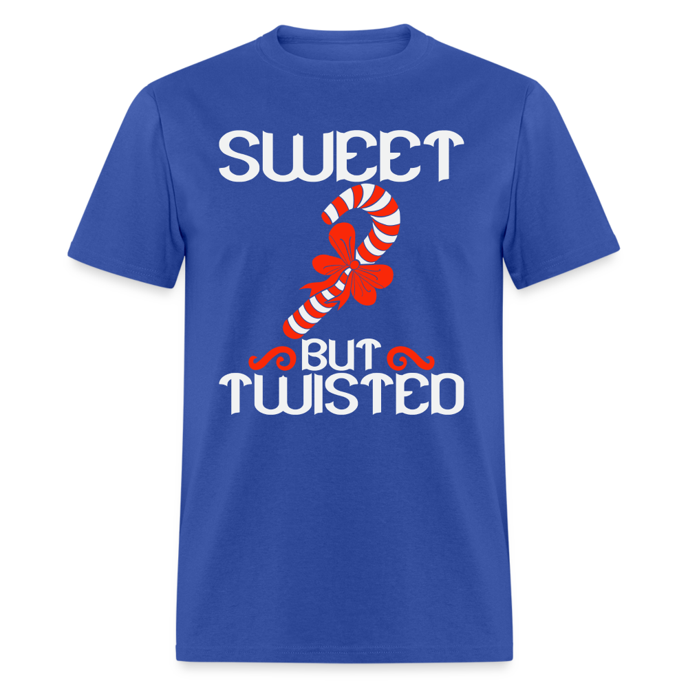 Sweet But Twisted T-Shirt (Candy Cane) - royal blue