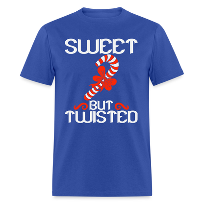 Sweet But Twisted T-Shirt (Candy Cane) - royal blue