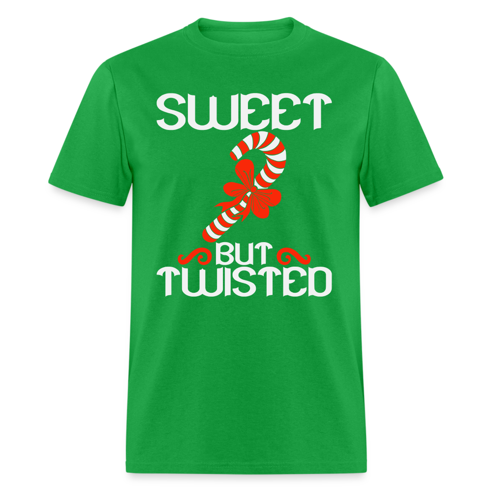 Sweet But Twisted T-Shirt (Candy Cane) - bright green