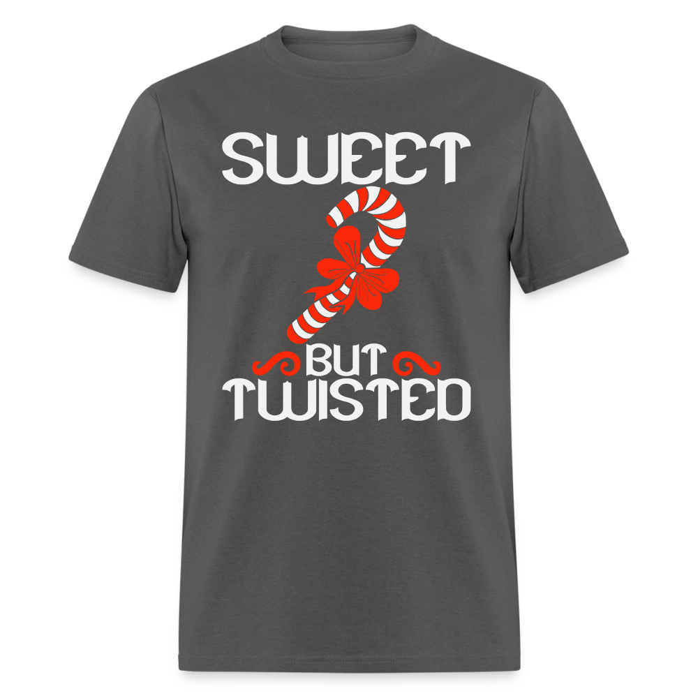 Sweet But Twisted T-Shirt (Candy Cane) - charcoal