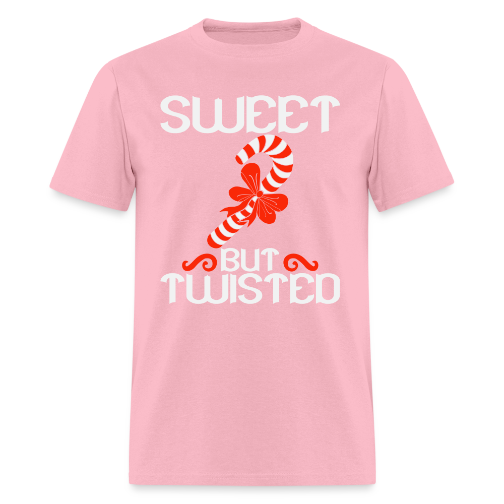 Sweet But Twisted T-Shirt (Candy Cane) - pink