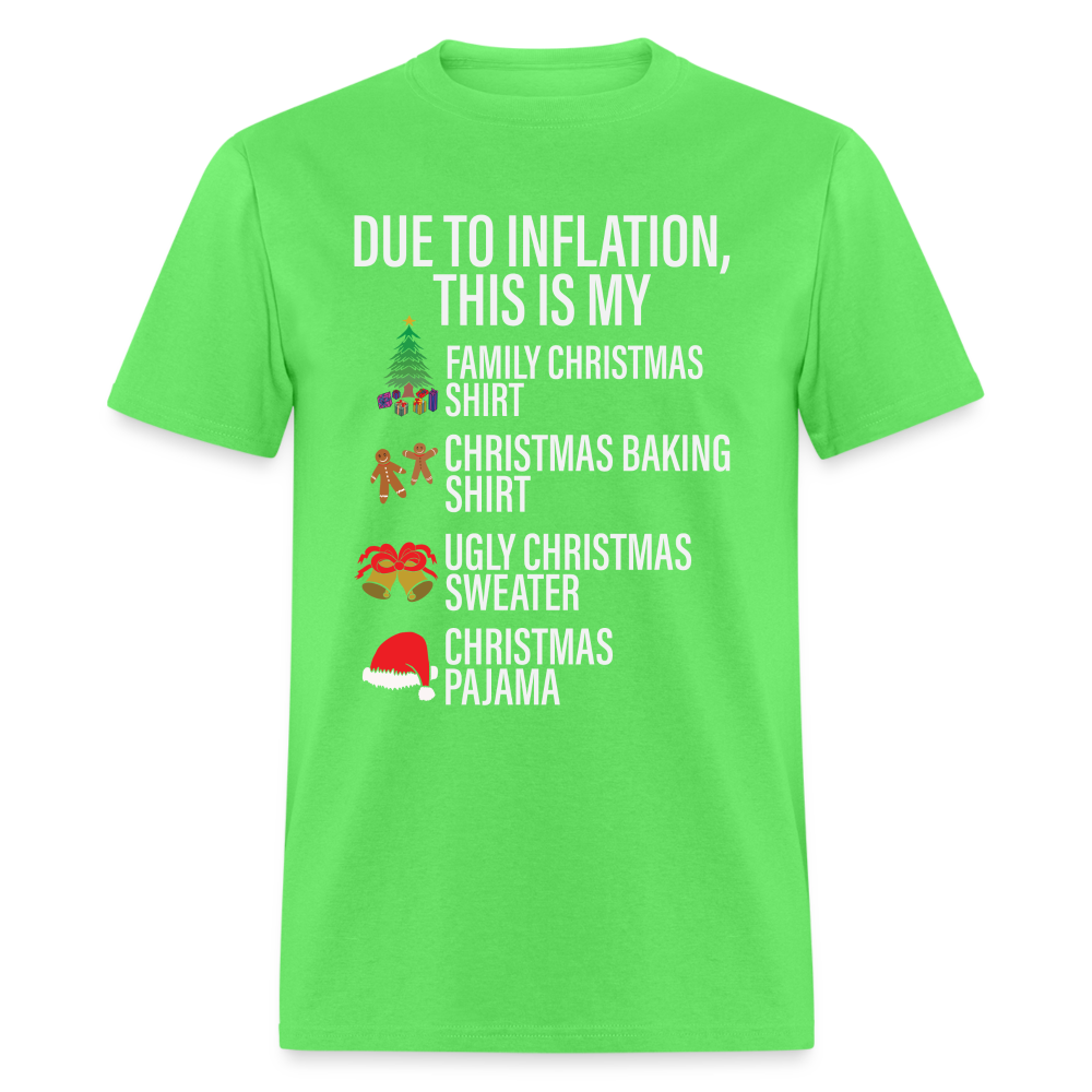 Due to Inflation T-Shirt (Christmas Version) - kiwi