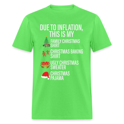 Due to Inflation T-Shirt (Christmas Version) - kiwi