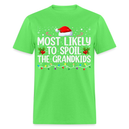 Most Likely to Spoil the Grandkids T-Shirt (Christmas) - kiwi