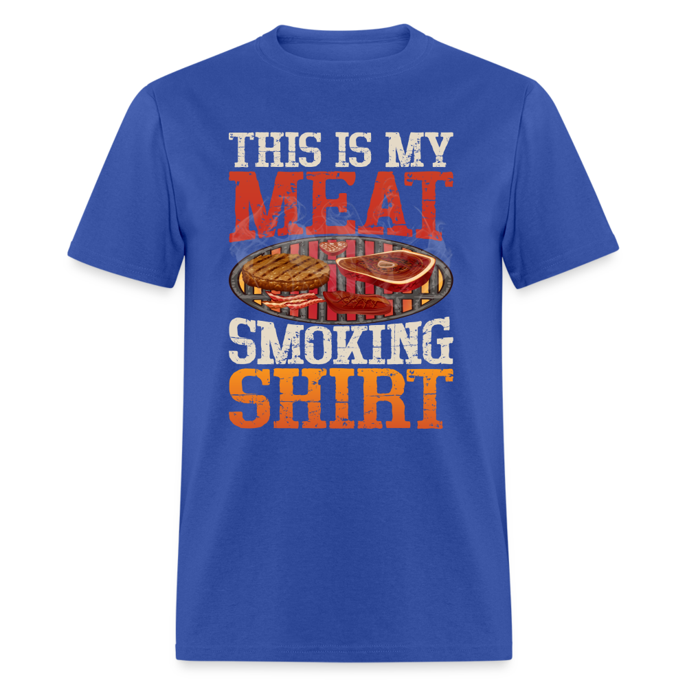 This Is My Meat Smoking Shirt (BBQ T-Shirt) - royal blue
