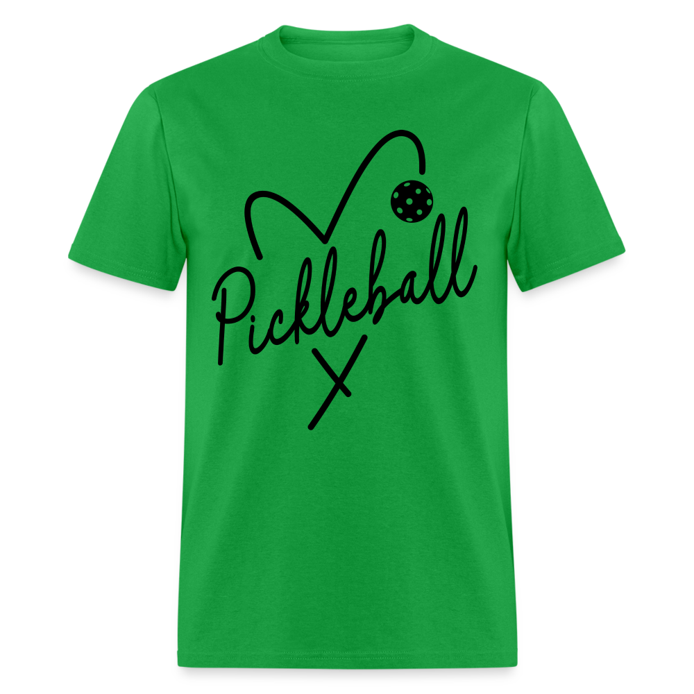 Heart Pickleball T-Shirt - bright green