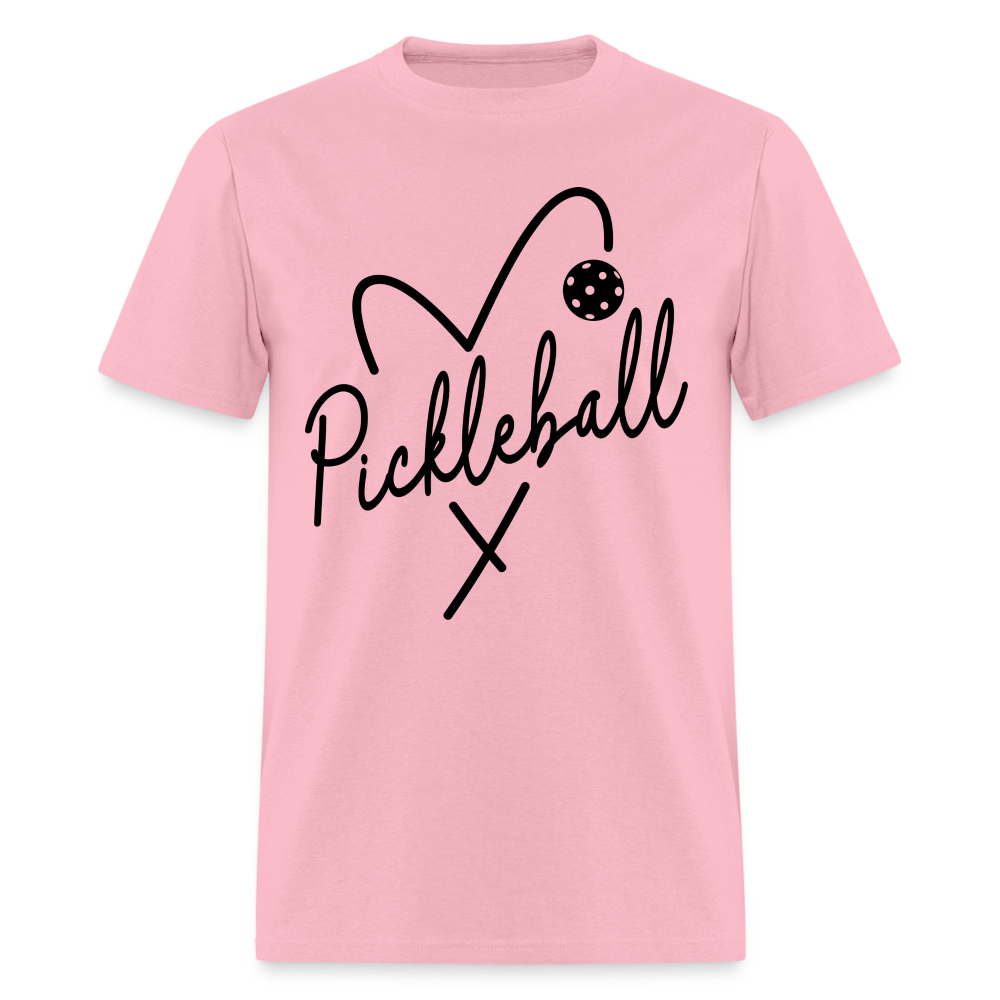 Heart Pickleball T-Shirt - pink