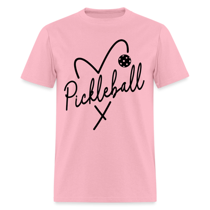 Heart Pickleball T-Shirt - pink