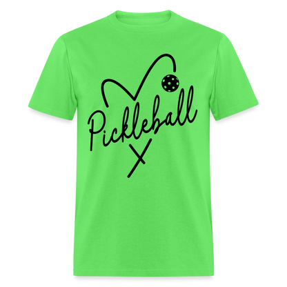 Heart Pickleball T-Shirt - kiwi