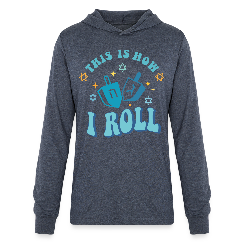 This is HowI Roll Hoodie Shirt (Hanukkah) - heather navy