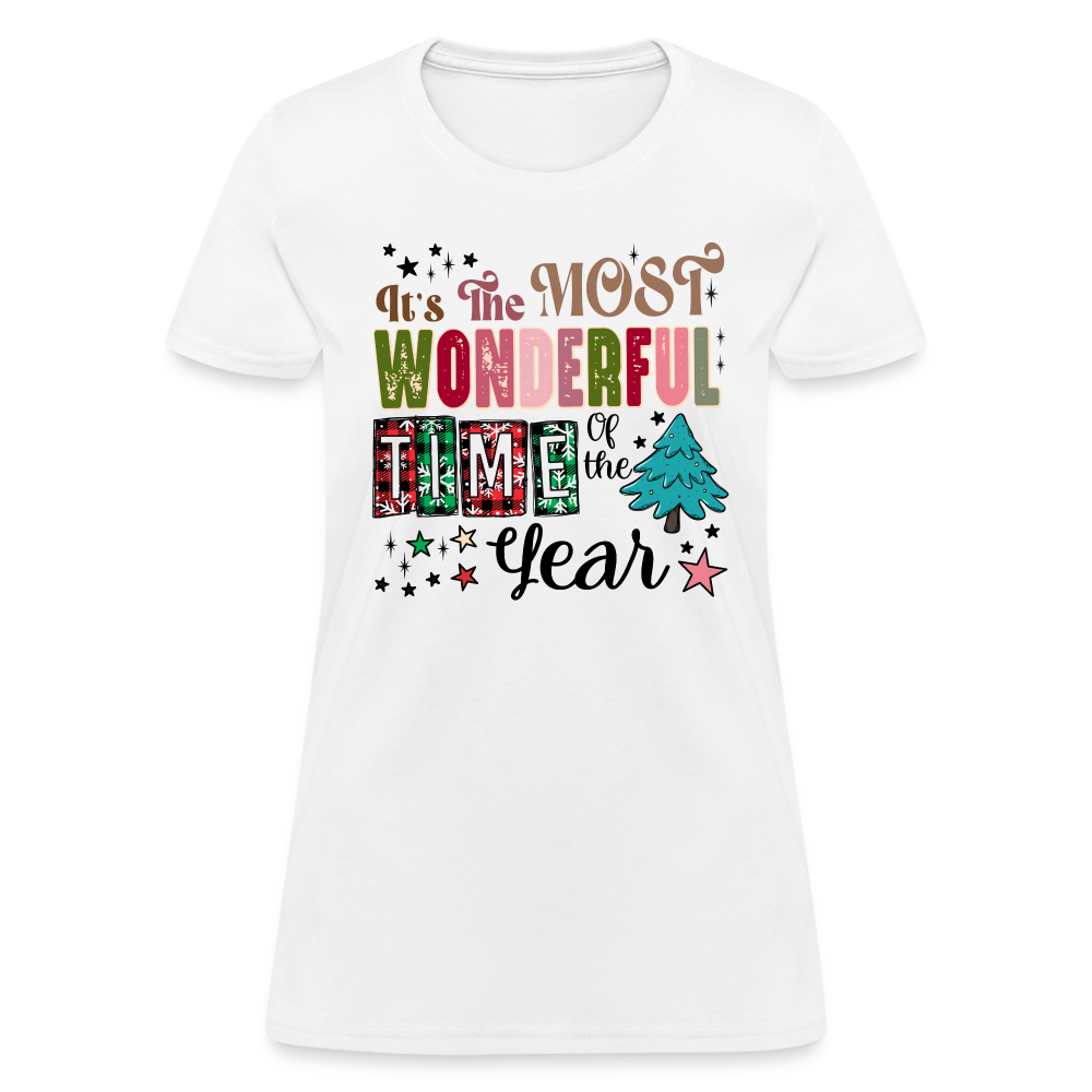 It's The Most Wonderful Time of the Year - Women's T-Shirt (Chirstmas) - white
