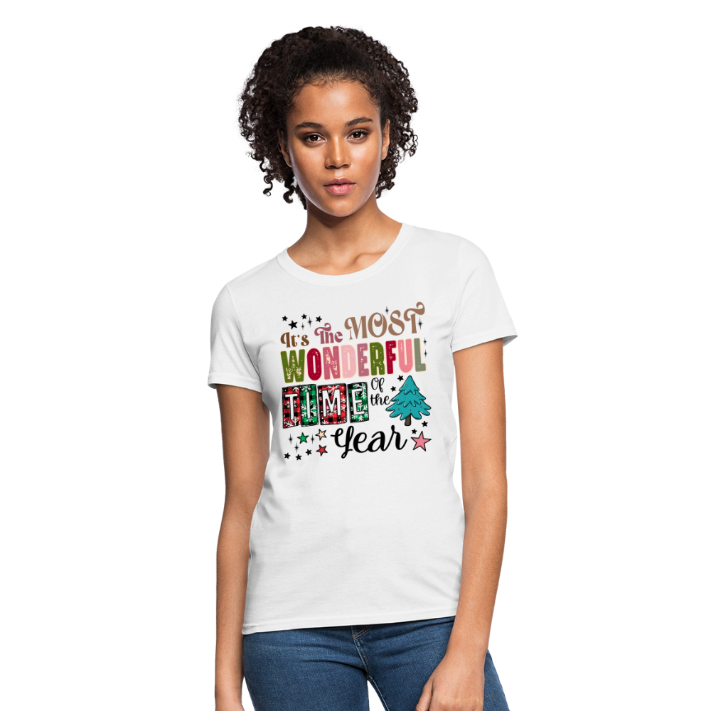 It's The Most Wonderful Time of the Year - Women's T-Shirt (Chirstmas) - white
