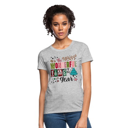 It's The Most Wonderful Time of the Year - Women's T-Shirt (Chirstmas) - heather gray