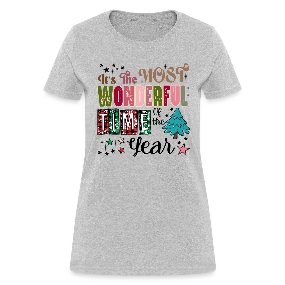 It's The Most Wonderful Time of the Year - Women's T-Shirt (Chirstmas) - heather gray