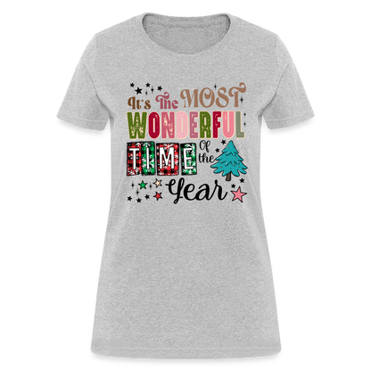 It's The Most Wonderful Time of the Year - Women's T-Shirt (Chirstmas) - heather gray