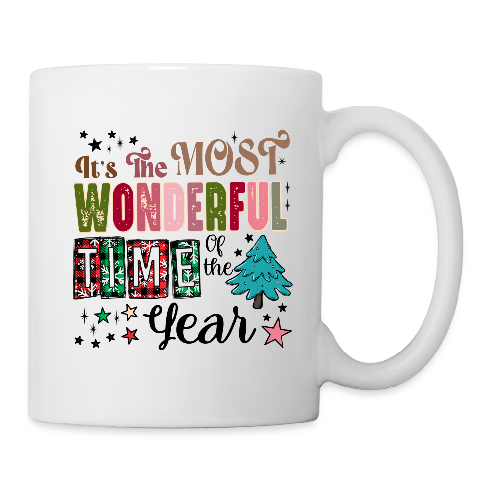 It's the Most Wonderful Time of the Year - Coffee Mug (Christmas) - white