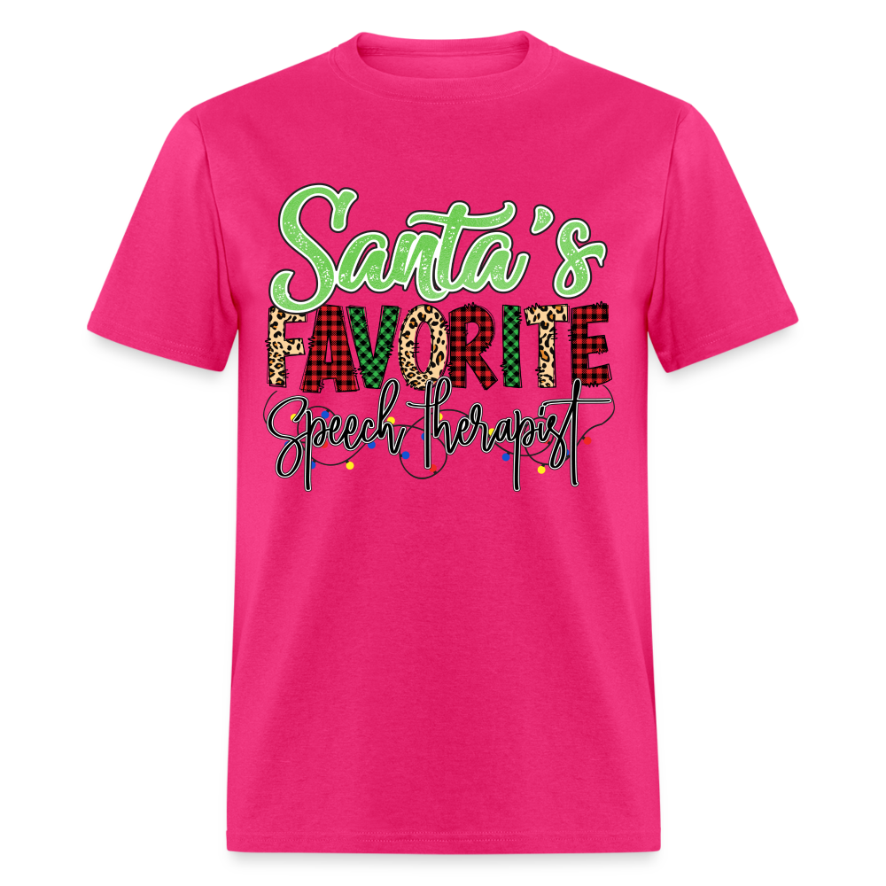 Santa's Favorite Speech Therapist - Unisex Classic T-Shirt - fuchsia