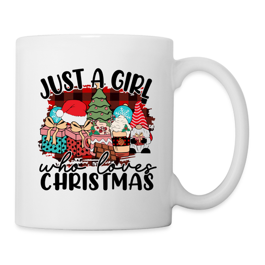 Just A Girl Who Loves Christmas - Coffee Mug - white