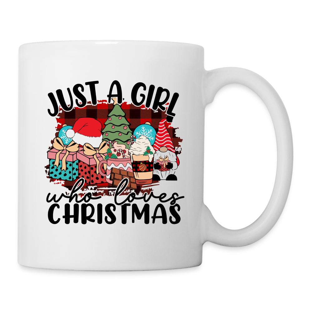 Just A Girl Who Loves Christmas - Coffee Mug - white