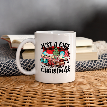 Just A Girl Who Loves Christmas - Coffee Mug - white