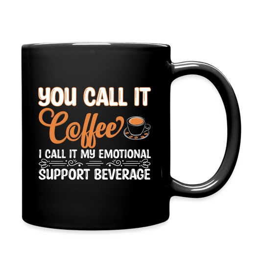 Coffee My Emotional Support Beverage Mug - black