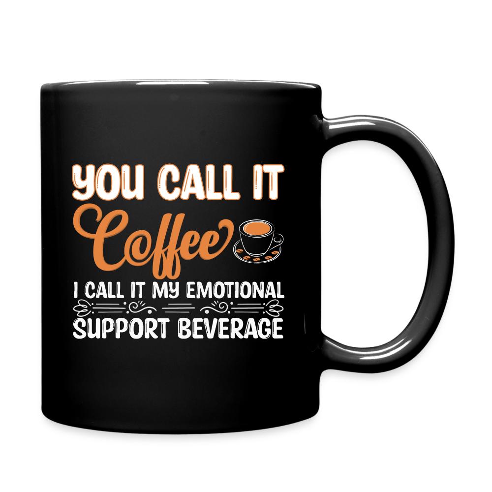 Coffee My Emotional Support Beverage Mug - black