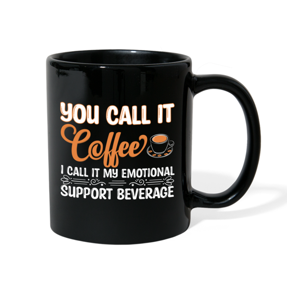 Coffee My Emotional Support Beverage Mug - black