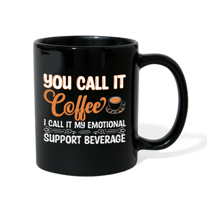 Coffee My Emotional Support Beverage Mug - black