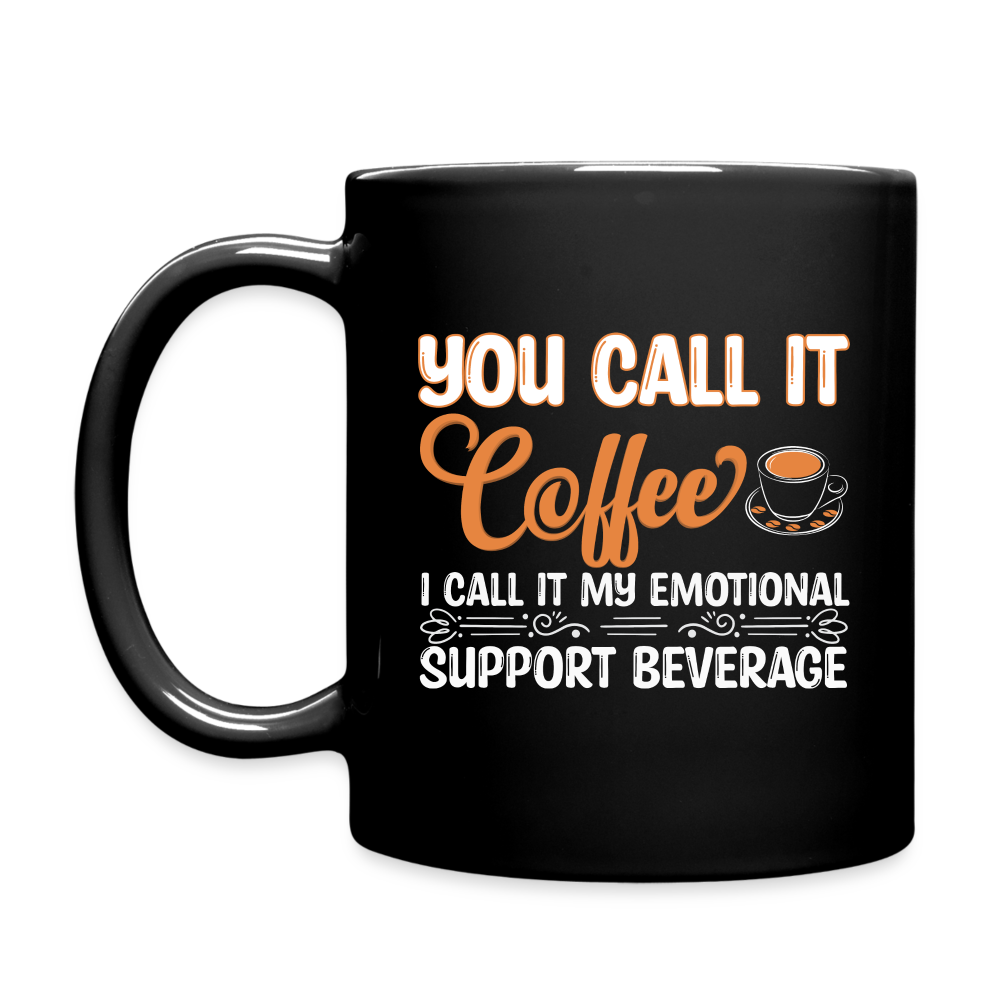 Coffee My Emotional Support Beverage Mug - black