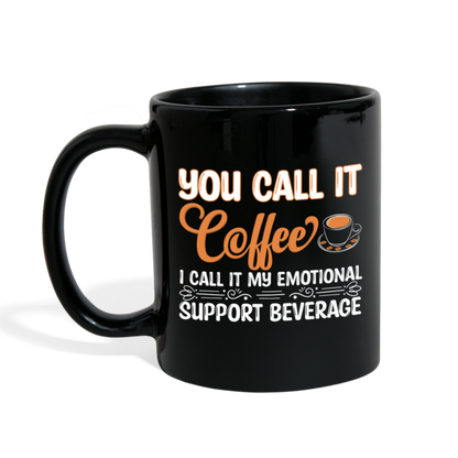 Coffee My Emotional Support Beverage Mug - black