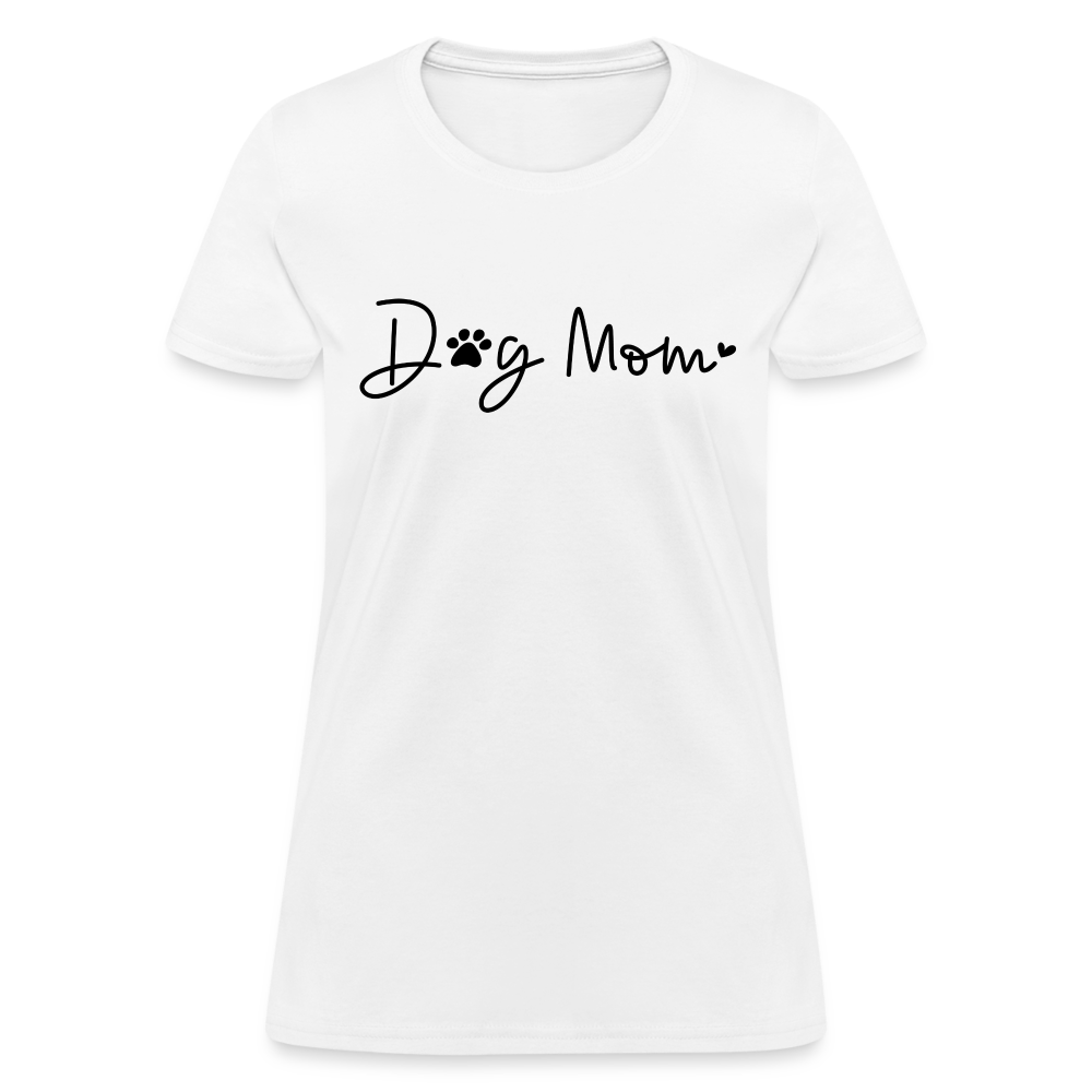 Dog Mom (Women's T-Shirt) - white