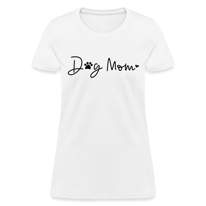 Dog Mom (Women's T-Shirt) - white