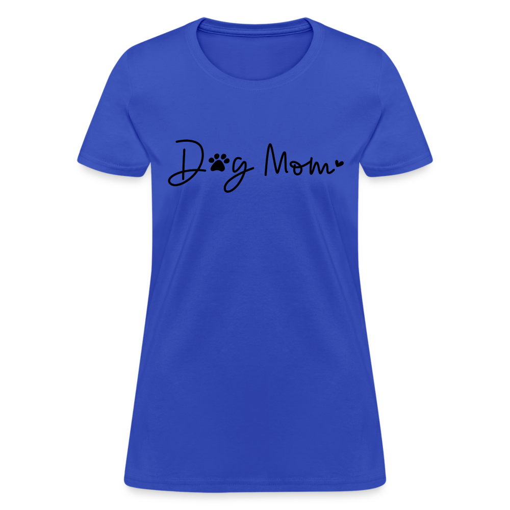 Dog Mom (Women's T-Shirt) - royal blue