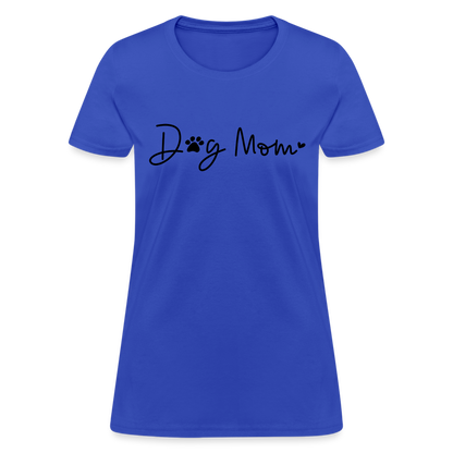 Dog Mom (Women's T-Shirt) - royal blue