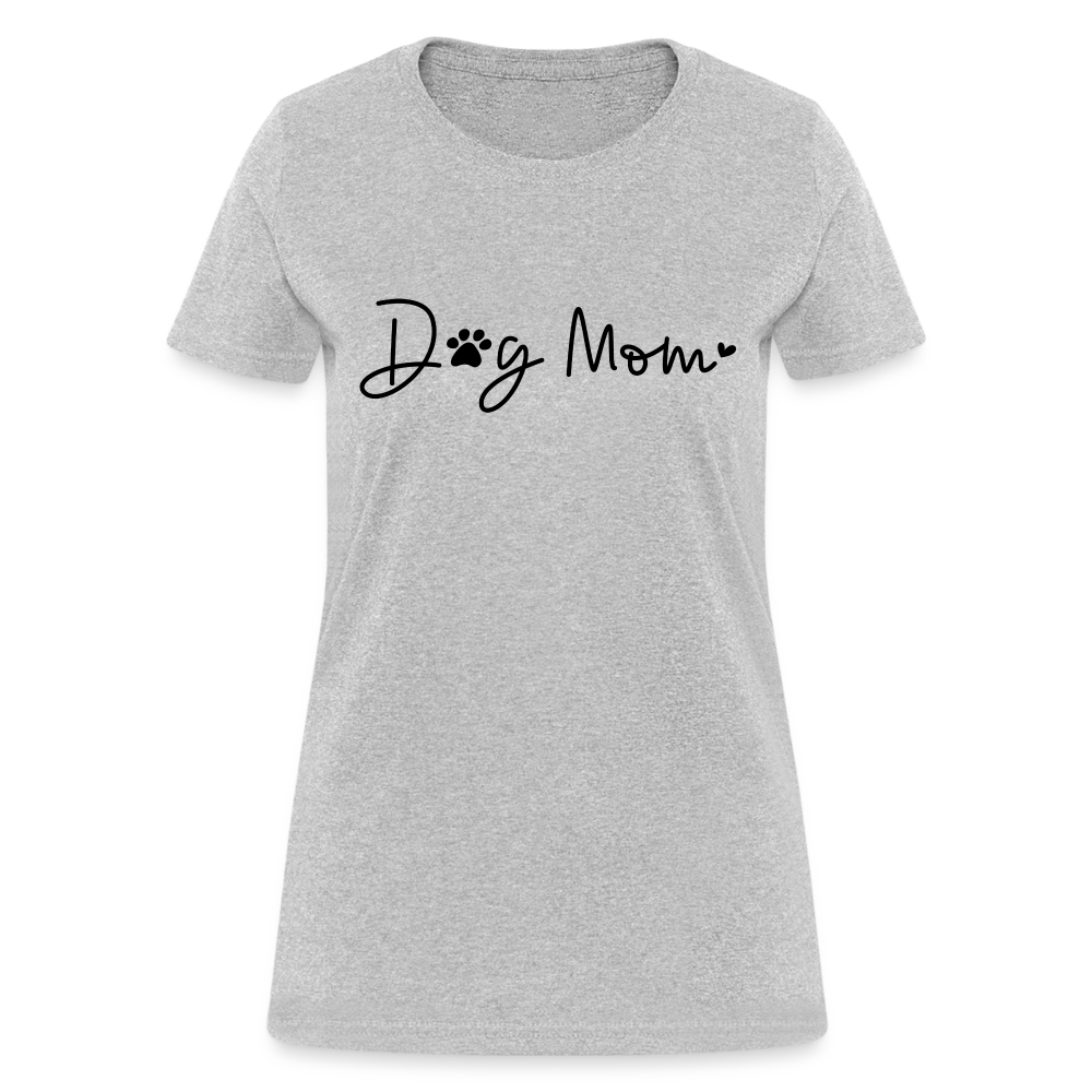 Dog Mom (Women's T-Shirt) - heather gray