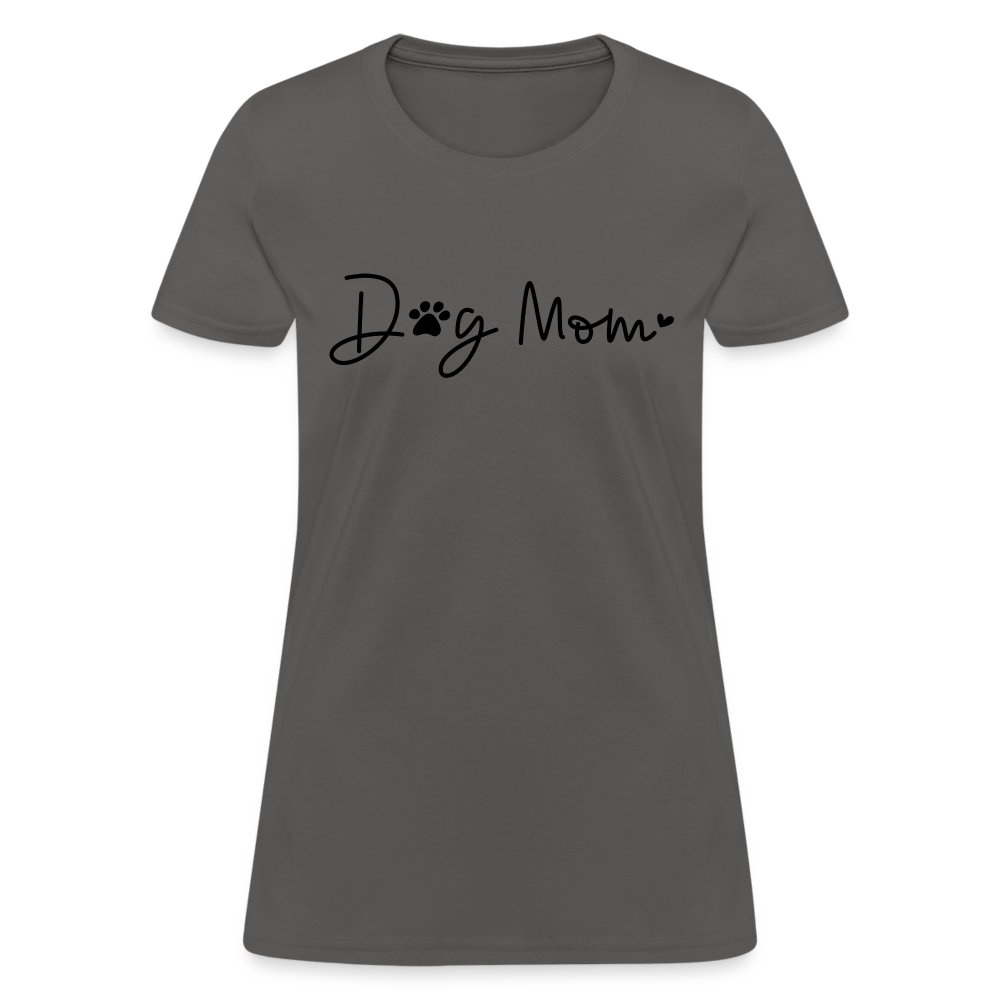 Dog Mom (Women's T-Shirt) - charcoal