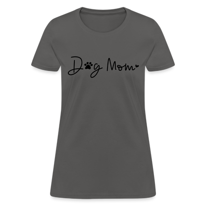 Dog Mom (Women's T-Shirt) - charcoal