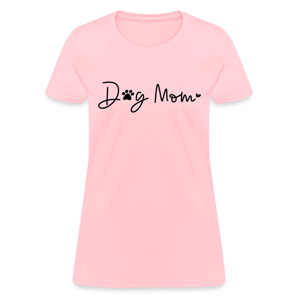 Dog Mom (Women's T-Shirt) - pink