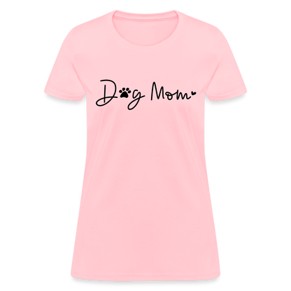 Dog Mom (Women's T-Shirt) - pink