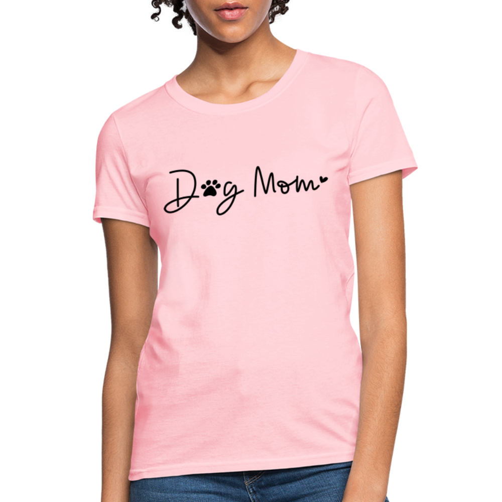 Dog Mom (Women's T-Shirt) - pink