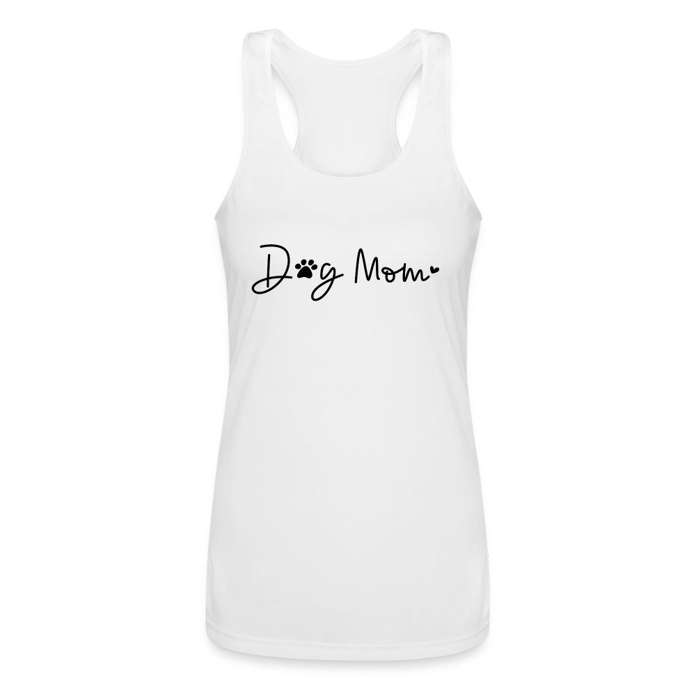 Dog Mom (Women’s Performance Racerback Tank Top) - white