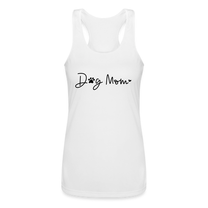 Dog Mom (Women’s Performance Racerback Tank Top) - white