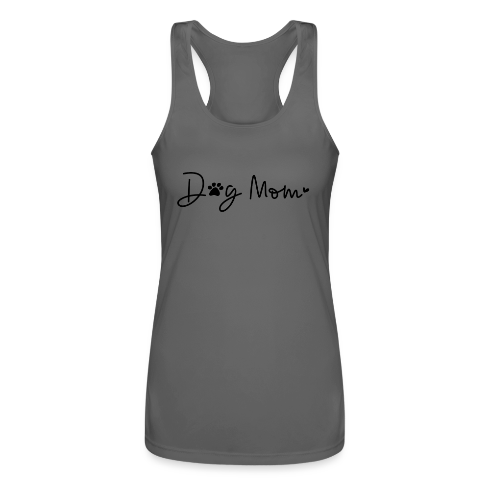 Dog Mom (Women’s Performance Racerback Tank Top) - charcoal